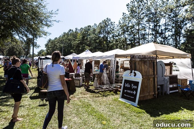 Rustic Riches: A French Flea Market Chronicle 38 Overview of the French Country Flea Market showing multiple vendor tents