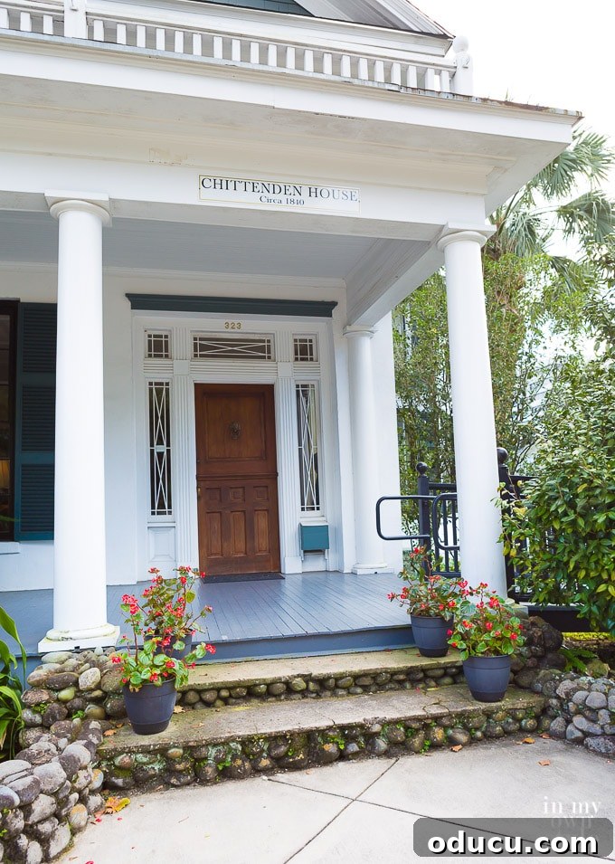 Rustic Riches: A French Flea Market Chronicle 50 Front entrance of The Park Avenue Inn in Tallahassee Florida with a Dutch door
