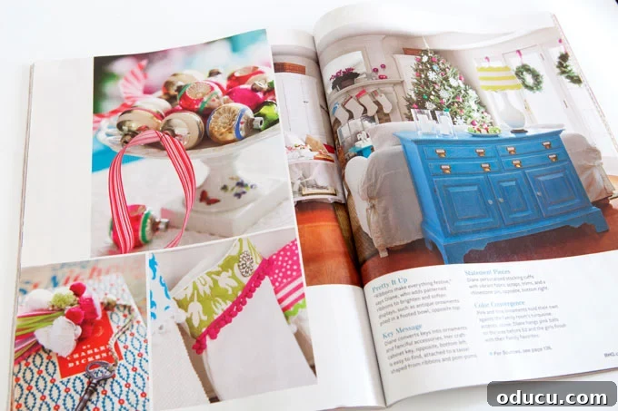 Craft Your Own Christmas Magic 9 BHG Christmas Ideas Magazine feature - In My Own Style Family Room