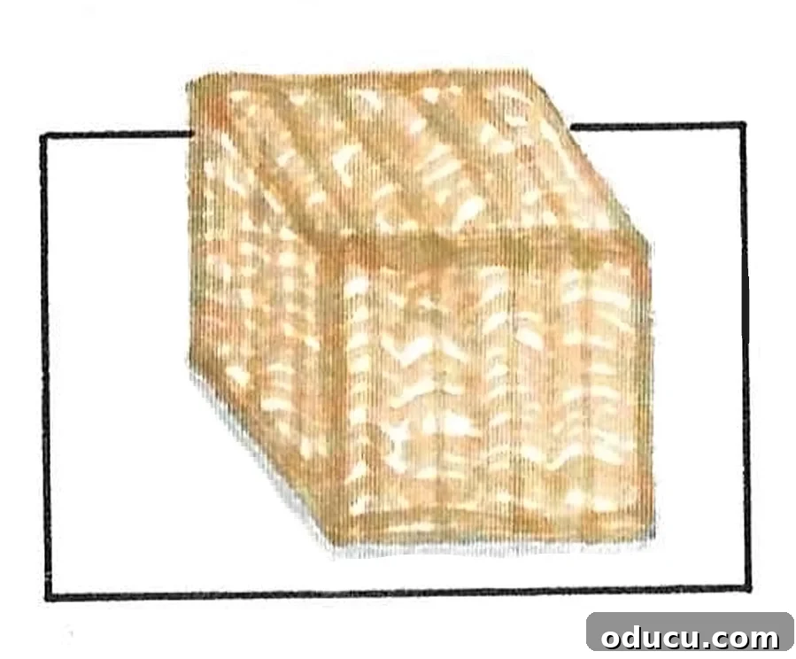 Create Custom Lids for Storage Baskets 6 Illustration of a square basket and the initial tracing step for creating a lid.