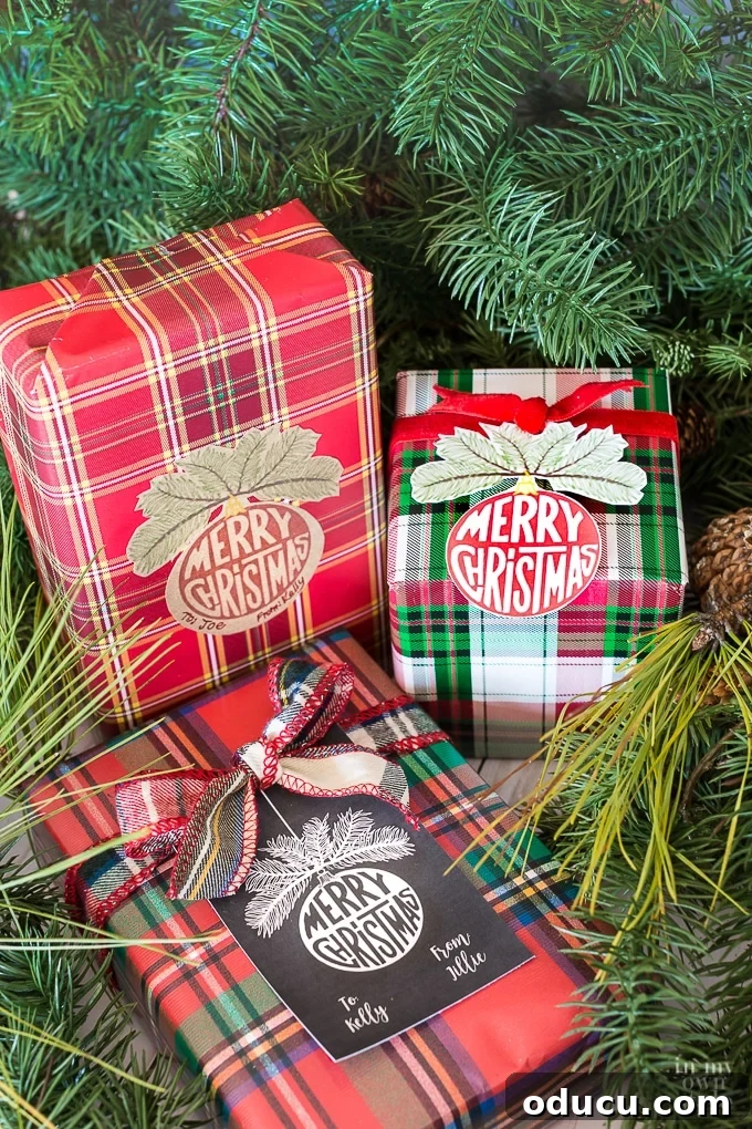 Festive Folds and Finishing Touches 4 Christmas Free printable gift tags featuring festive designs