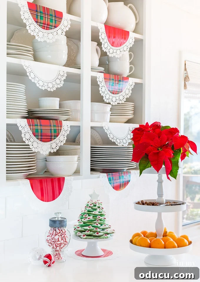 Christmas decorating ideas for a kitchen.