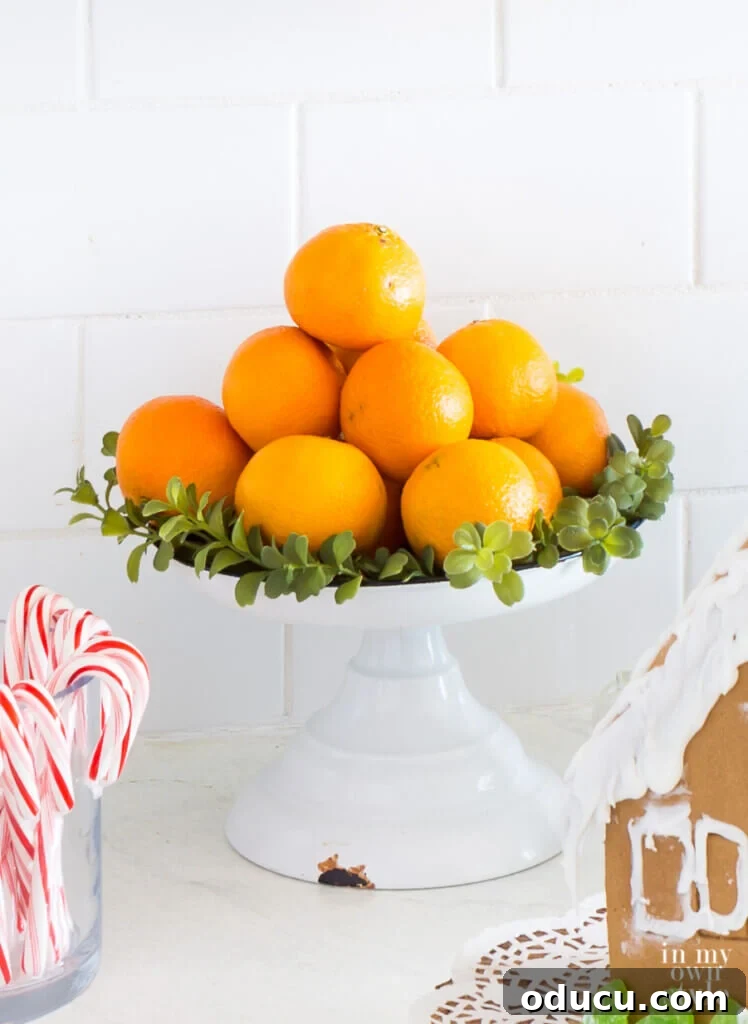Christmas decorating using food