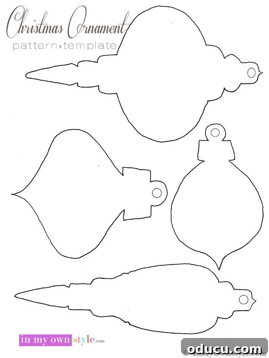 free printable Christmas ornaments