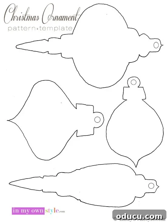 free printable Christmas ornaments
