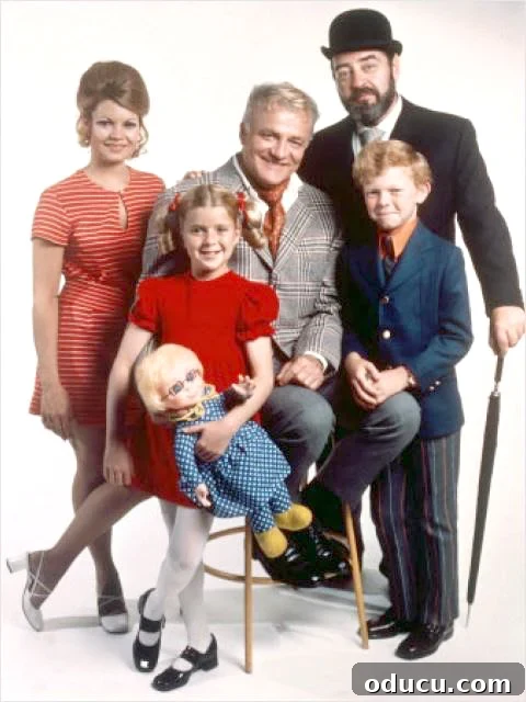 My Most Cherished Christmas Gift 5 Full cast of the popular 1960s TV show Family Affair, including Brian Keith, Sebastian Cabot, and the child actors