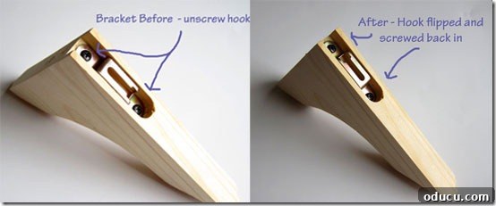 How-to-make-a-fireplace-scr Close-up of decorative wood shelf bracket.