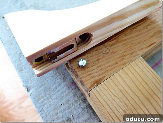 Screw-and-bracket-line-up Bracket hook reoriented for stability.