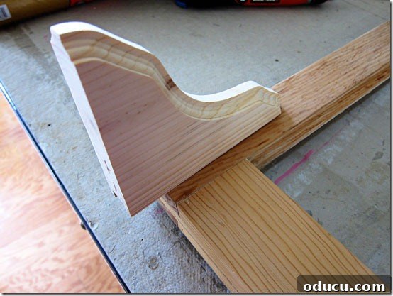 Bracket-extends-from-window Bracket extending from the bottom of the window sash.