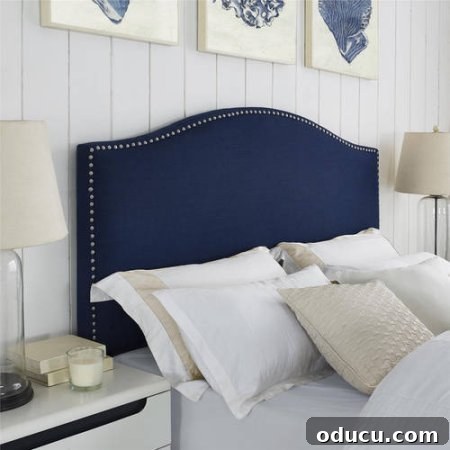 Frosty Fashion Finds 3 Stylish Navy Blue Tufted Bed Headboard for Bedroom Decor