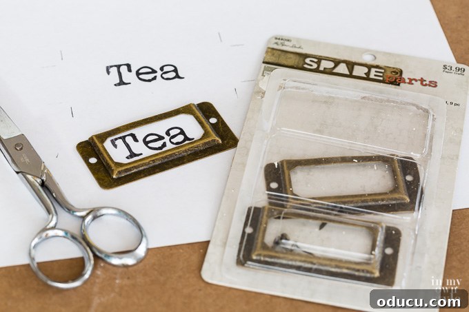 From Can to Craft: Leftover Chalk Paint Projects 16 How to make a label on a computer using Word or Photoshop