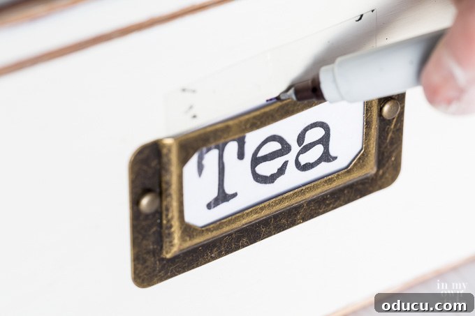 From Can to Craft: Leftover Chalk Paint Projects 17 How to protect paper labels that you use for organizing around your home