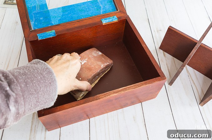 From Can to Craft: Leftover Chalk Paint Projects 6 how to properly sand wood before painting with chalk paint