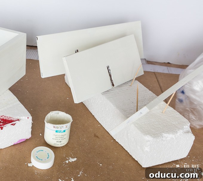 From Can to Craft: Leftover Chalk Paint Projects 8 How to paint odd shaped items easily