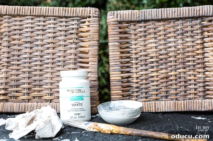 DIY Wicker Basket Color Makeover 7 how to chalk paint a wicker basket