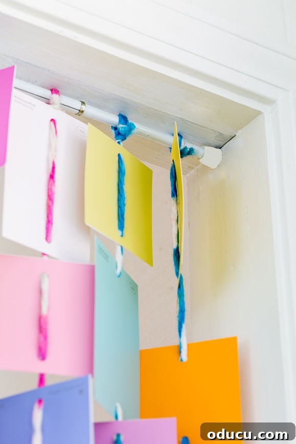 Palette Chip Portal Curtain 13 paint chips art and creative reuse ideas for paint chip swatches