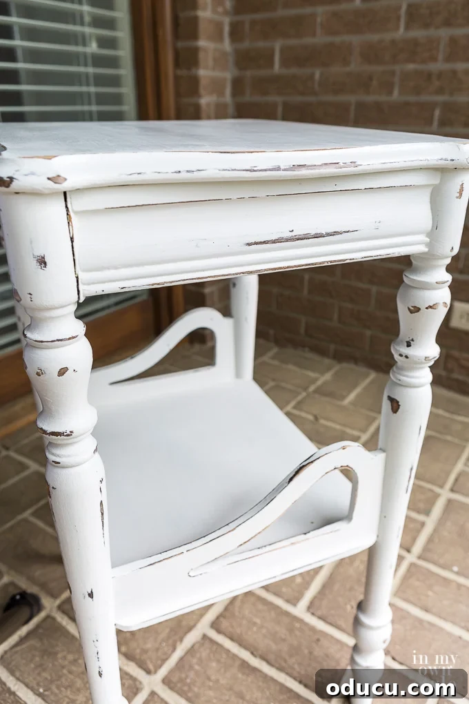 Magnolia Home Chalk Finish Nightstand 11 Magnolia Home Chalk Painted Table - with wax finish