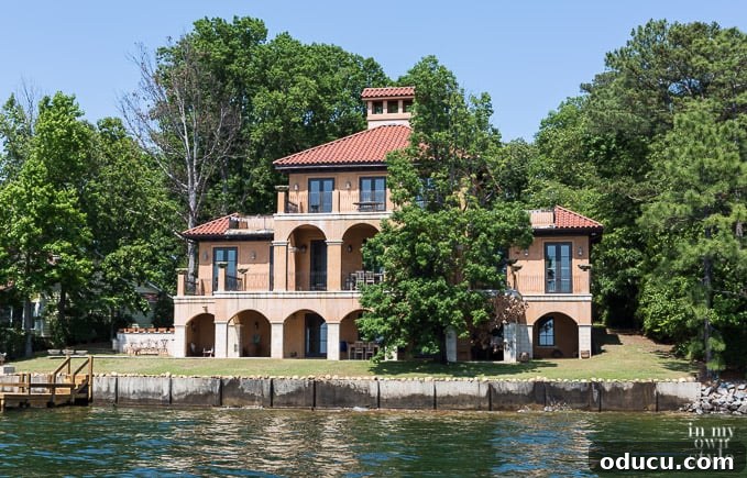 Idyllic Lakefront Retreats 2 Lake Como Villa - Expansive Lake Murray Home with Italian-Inspired Architecture