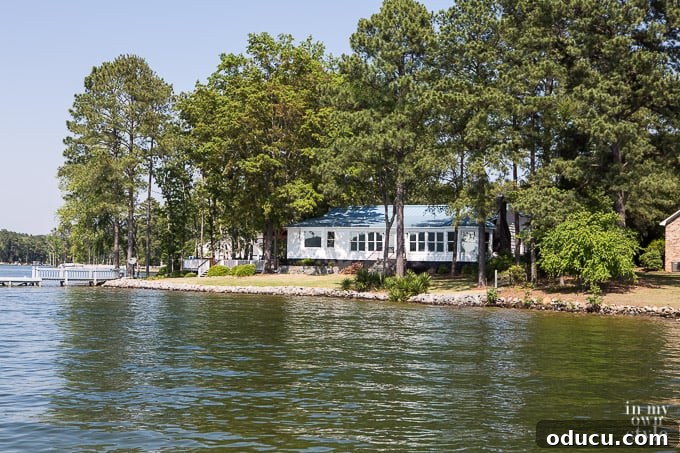 Idyllic Lakefront Retreats 18 The Blue Roof House - Distinctive Lake Murray Home with Unique Roofing