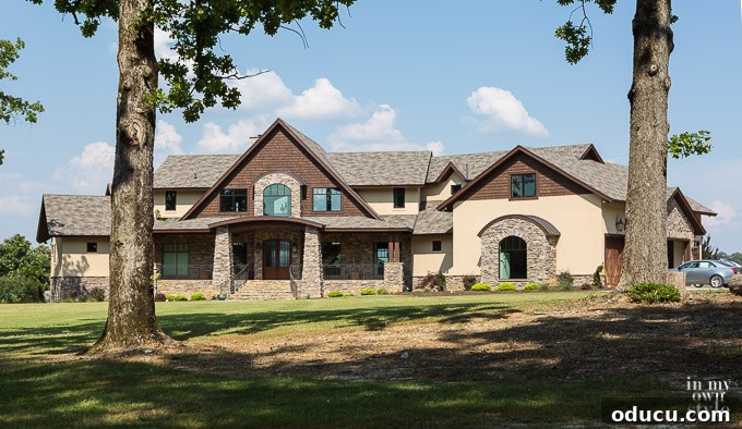 Idyllic Lakefront Retreats 25 Mountain House from Street View - Deceptive Scale of a Large Lake Murray Home