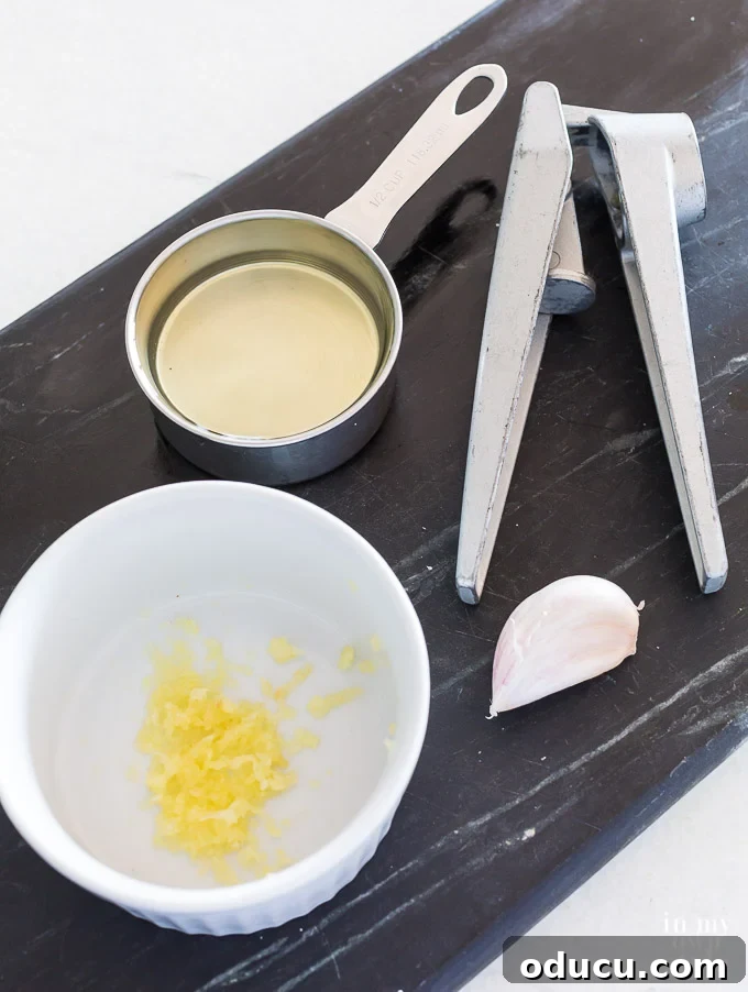 The Ultimate Anchovy-Free Caesar Salad 4 Caesar Salad Recipe ingredients on cutting board