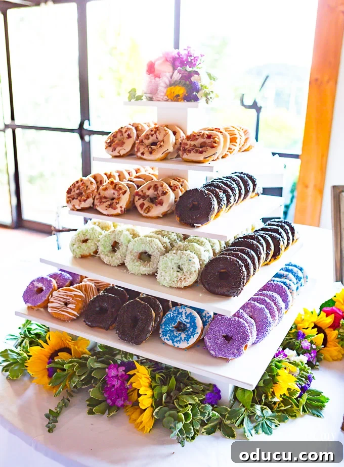 Build a Stunning Stacked Donut Wedding Centerpiece 37 Disassembled parts of a tiered donut stand for transport