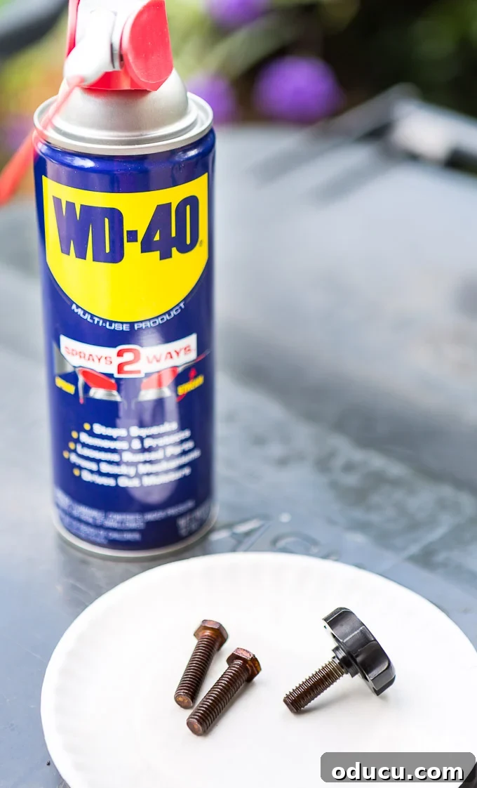 How to clean rusty metal outdoor furniture Uses for WD-40