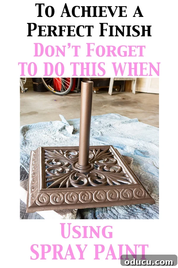 The One Spray Paint Hack DIYers Cant Live Without 4 Spray painting tip for a perfect finish