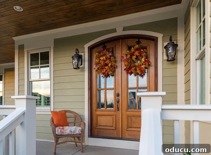 James Hardie lap siding on house James Hardie lap siding on house with welcoming entrance