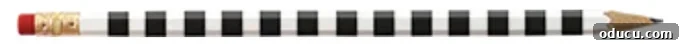 striped pencil page divider