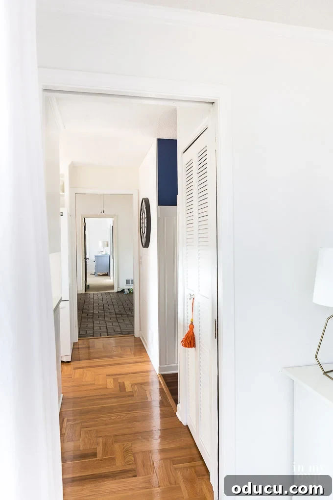 Effortless Blue and White Crafting My Relaxed Bedroom Sanctuary 2 Small pantry closet makeover