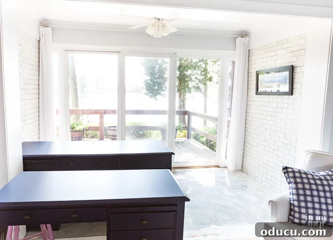 Fun Free Home Hacks 3 Drapes pushed to the side, still covering sidelight