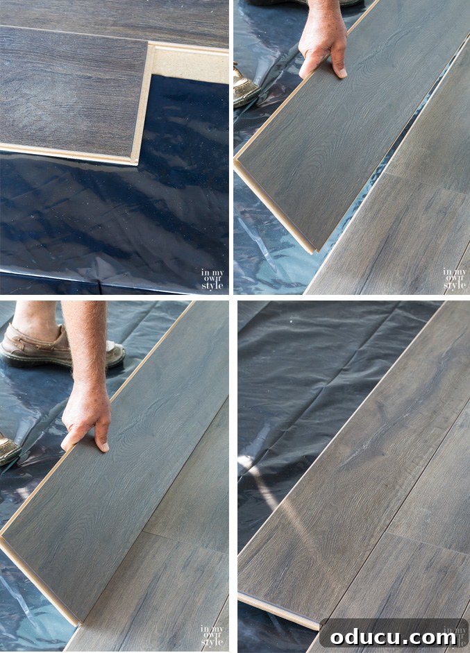 Floor Makeover: From Carpet to Laminate Wood 10 Instructions and tools for installing laminate elite flooring from Select Surfaces.