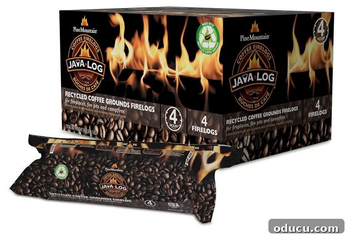 Coffee Scented Firelogs from Pine Mountain Coffee Scented Firelogs from Pine Mountain, highlighting an intriguing new option.