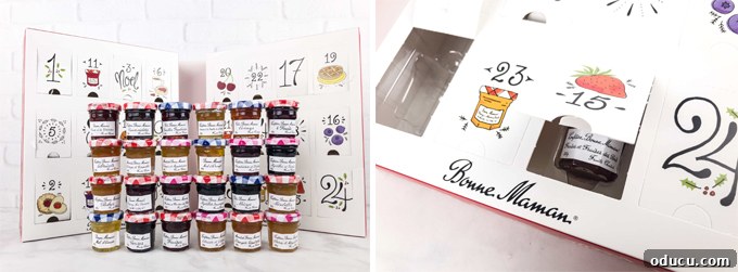 Trend Spotting & DIY Crafting 5 Bonne Maman Christmas Countdown Calendar filled with mini jams, a coveted holiday item