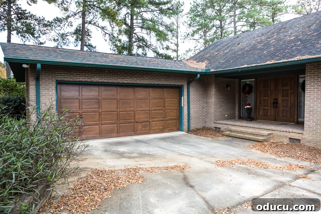 Paint Your Garage Door to Mimic Stained Wood: A DIY Transformation 12 Finished garage door painted to look like transparent stained wood, enhancing curb appeal
