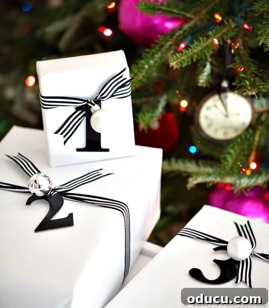 6 Brilliant Reasons to Skip Store-Bought Christmas Gift Tags 16 Gift Tags Crafted with Chipboard Letters and Numbers
