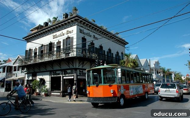 Keys Island Drive Adventure 17 Key West Hop-on Hop-off Trolley for tourists