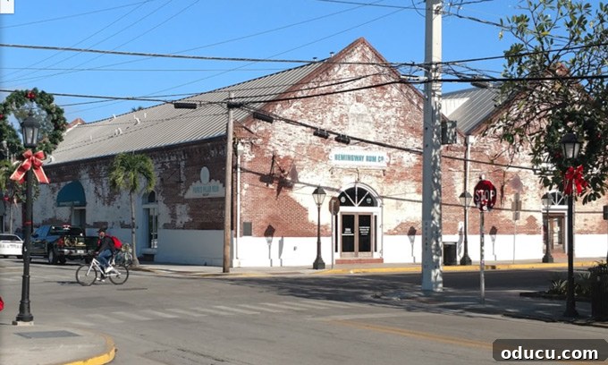 Keys Island Drive Adventure 19 Exterior of Papa Pilar's Distillery in Key West, Florida