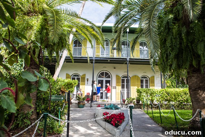 Keys Island Drive Adventure 20 Entrance to the Ernest Hemingway Home and Museum in Key West