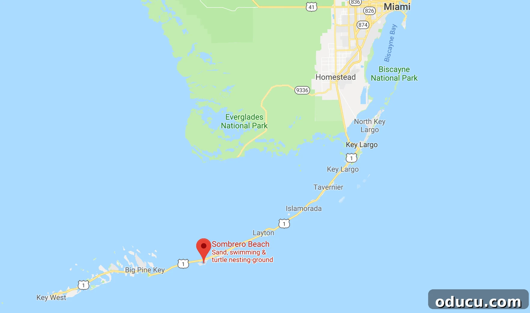 Keys Island Drive Adventure 3 Detailed map of the Florida Keys archipelago
