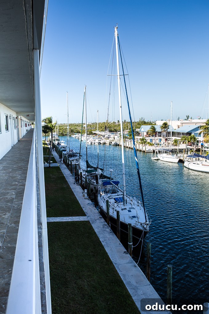 Keys Island Drive Adventure 6 Marina view from the 4th floor of SkipJack Resort, Marathon Key