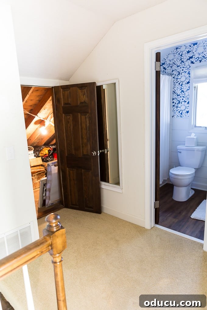 Organizing storage in an attic