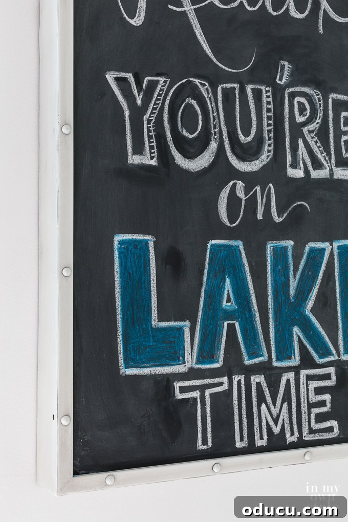 Guest Room Glow-Up: Big Color, Small Spend 15 Chalkboard art for lake homes