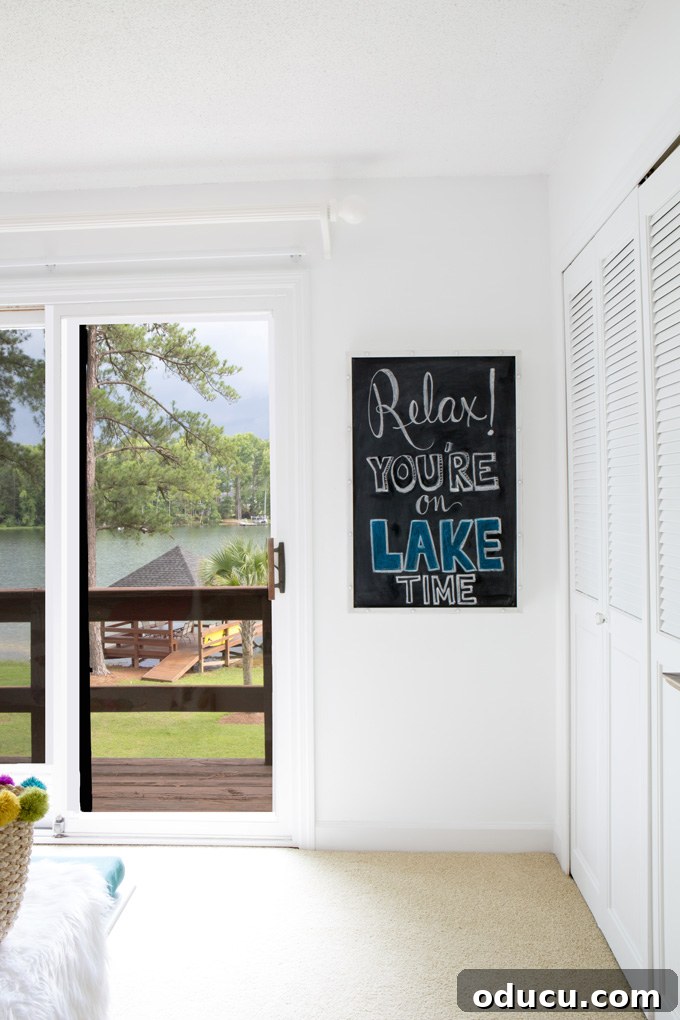 Guest Room Glow-Up: Big Color, Small Spend 16 Lake-house-chalkboard ideas
