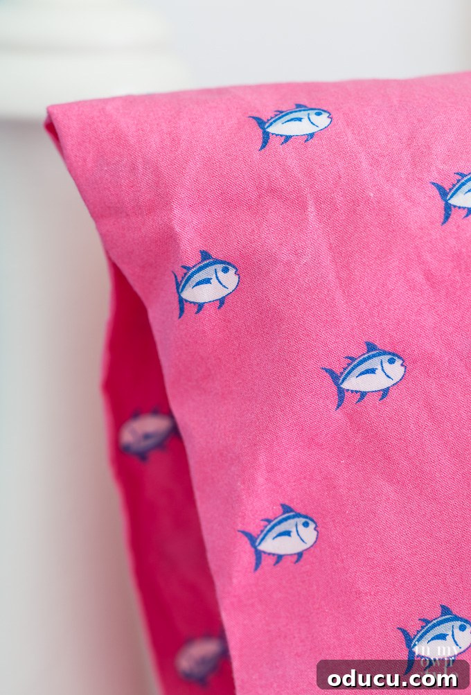 Guest Room Glow-Up: Big Color, Small Spend 10 Fish motif on bed sheets