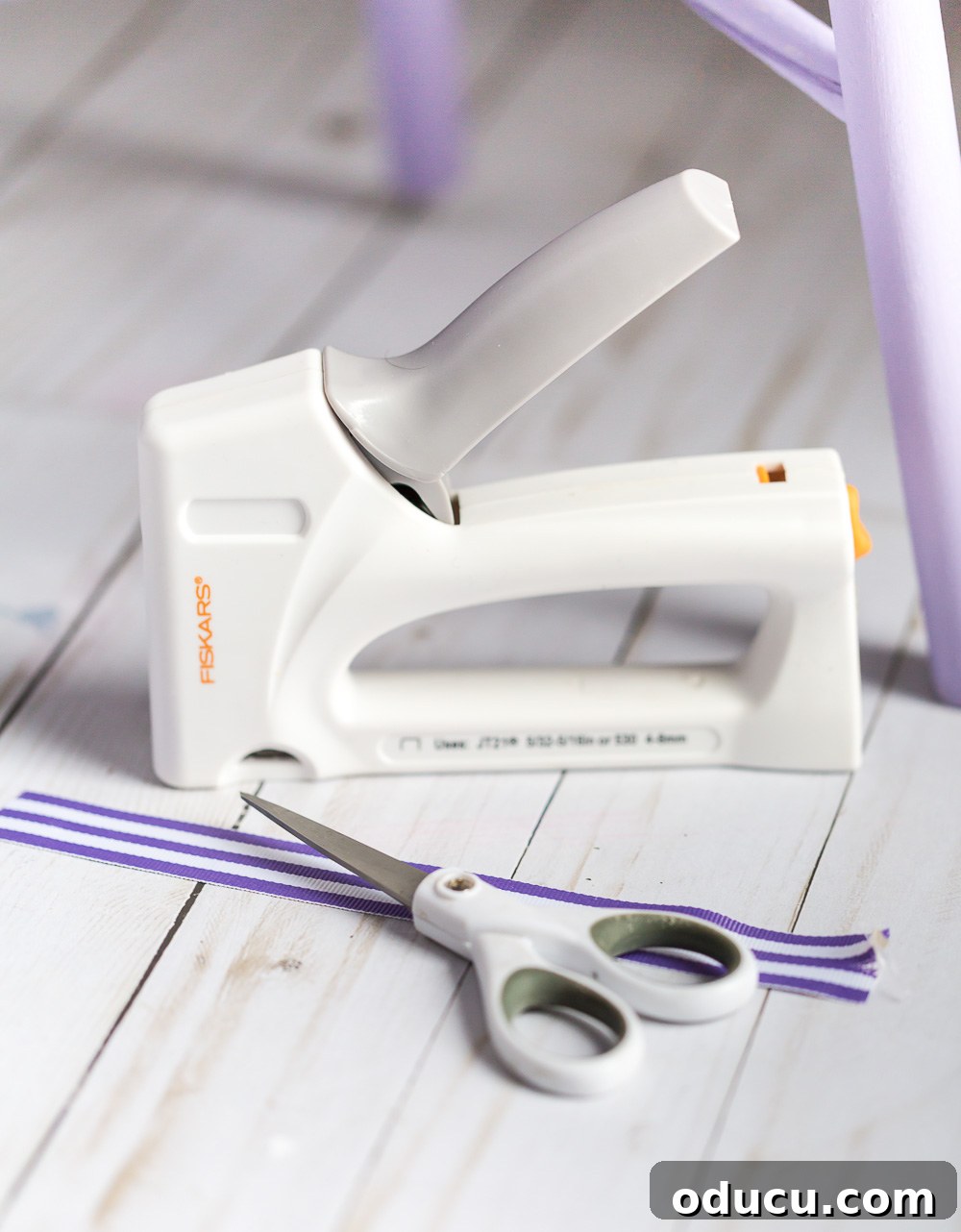 From Discarded to Dazzling: My Ultimate Furniture Upcycle 14 Fiskars staple gun for crafting