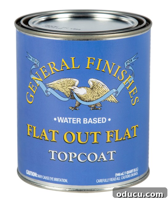 Best Topcoats and Sealers for Lasting Painted Furniture Finishes 9 flat-out-flat-quart-general-finishes