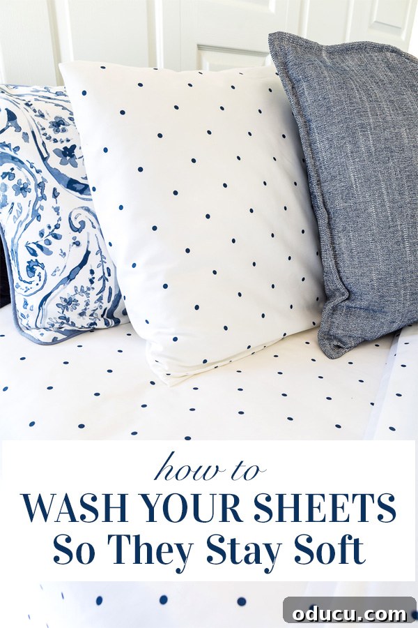 How to wash bed sheets so they always stay soft after washing. Detailed infographic providing tips on how to properly wash bed sheets to maintain their softness and prevent damage.