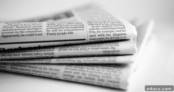 The Weekend Ledger 3 stack of newspapers